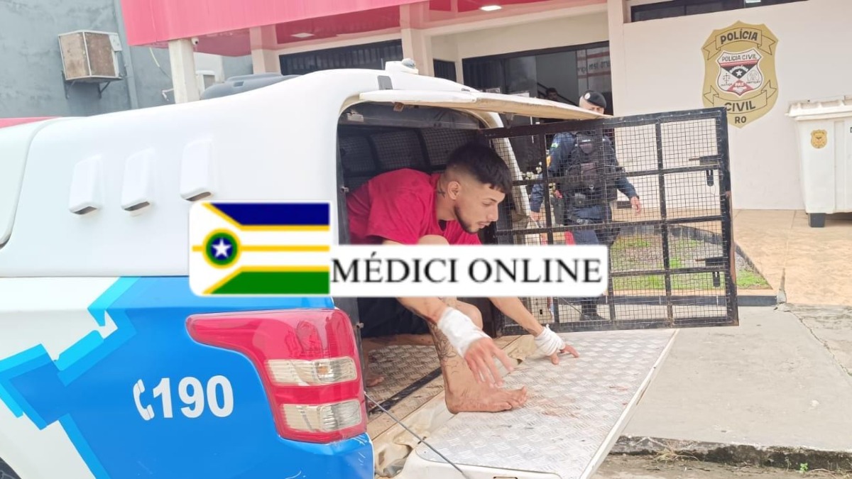 Polícia Militar de Presidente Médici prende suspeito de furto em estabelecimento comercial
