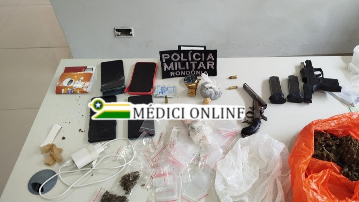 Polícia Militar realiza operação contra o tráfico e facções criminosas em Presidente Médici