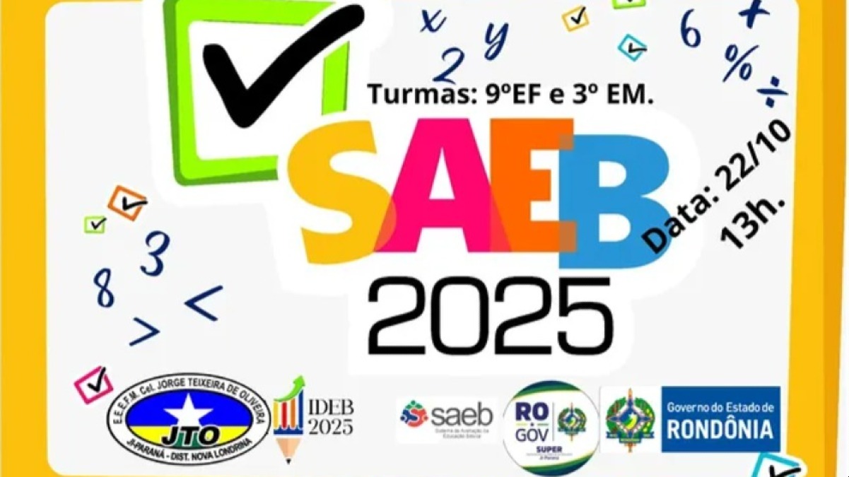 Escola Coronel Jorge Teixeira realiza mobilização para o SAEB