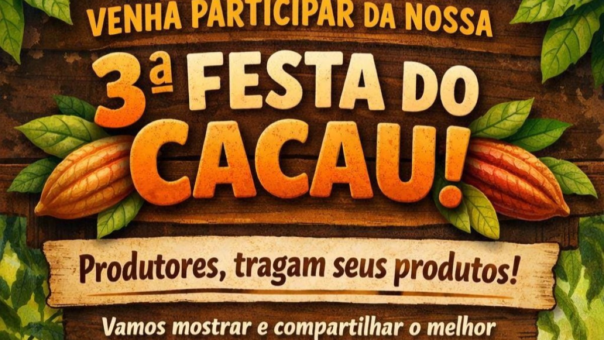 Cacau em destaque: 3ª edição da festa acontece dia 25 de abril