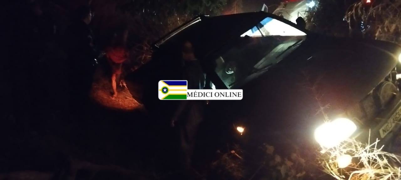 Acidente na Linha 124: Caminhonete Sai da Estrada e Deixa Passageira Ferida