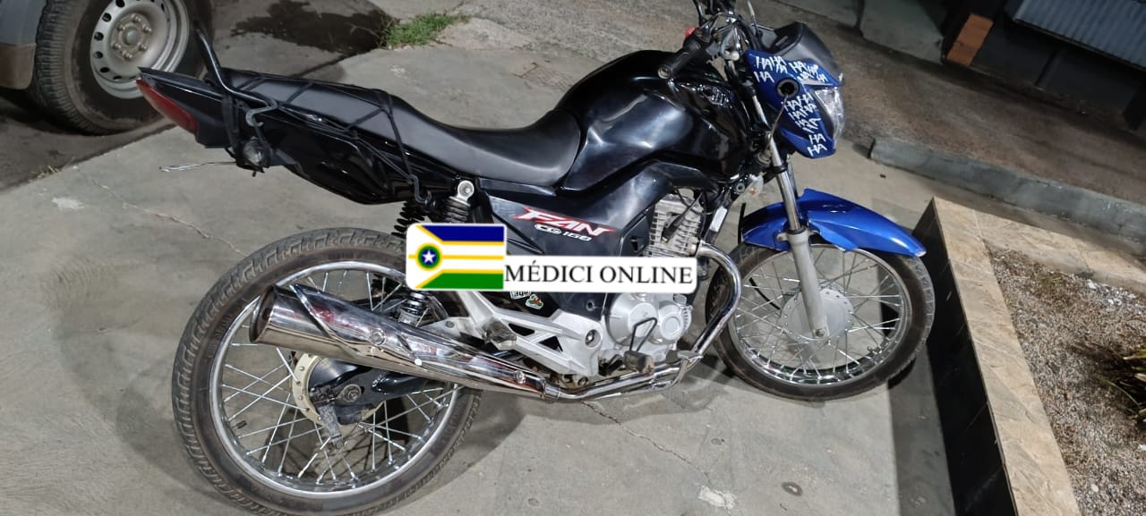 Polícia Militar Intensifica Fiscalização e Apreende Motocicleta em Presidente Médici