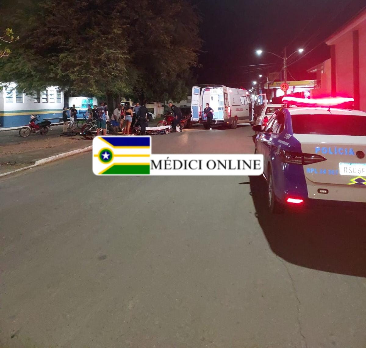 Motociclista sofre fratura após colisão com veículo na rua Otávio Rodrigues de Matos