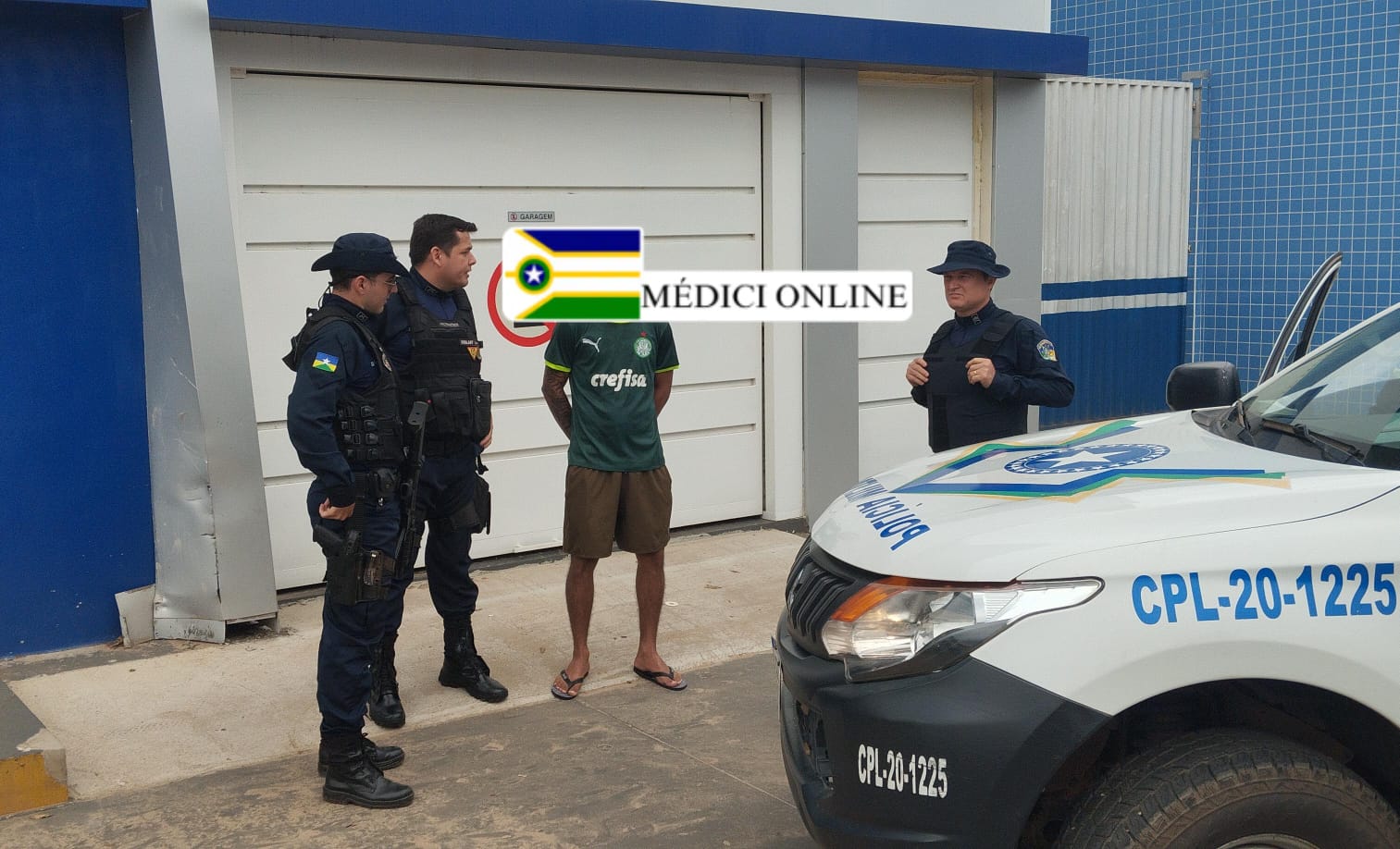 PM de Presidente Médici Prende Indivíduo com Mandado de Prisão de Rolim de Moura