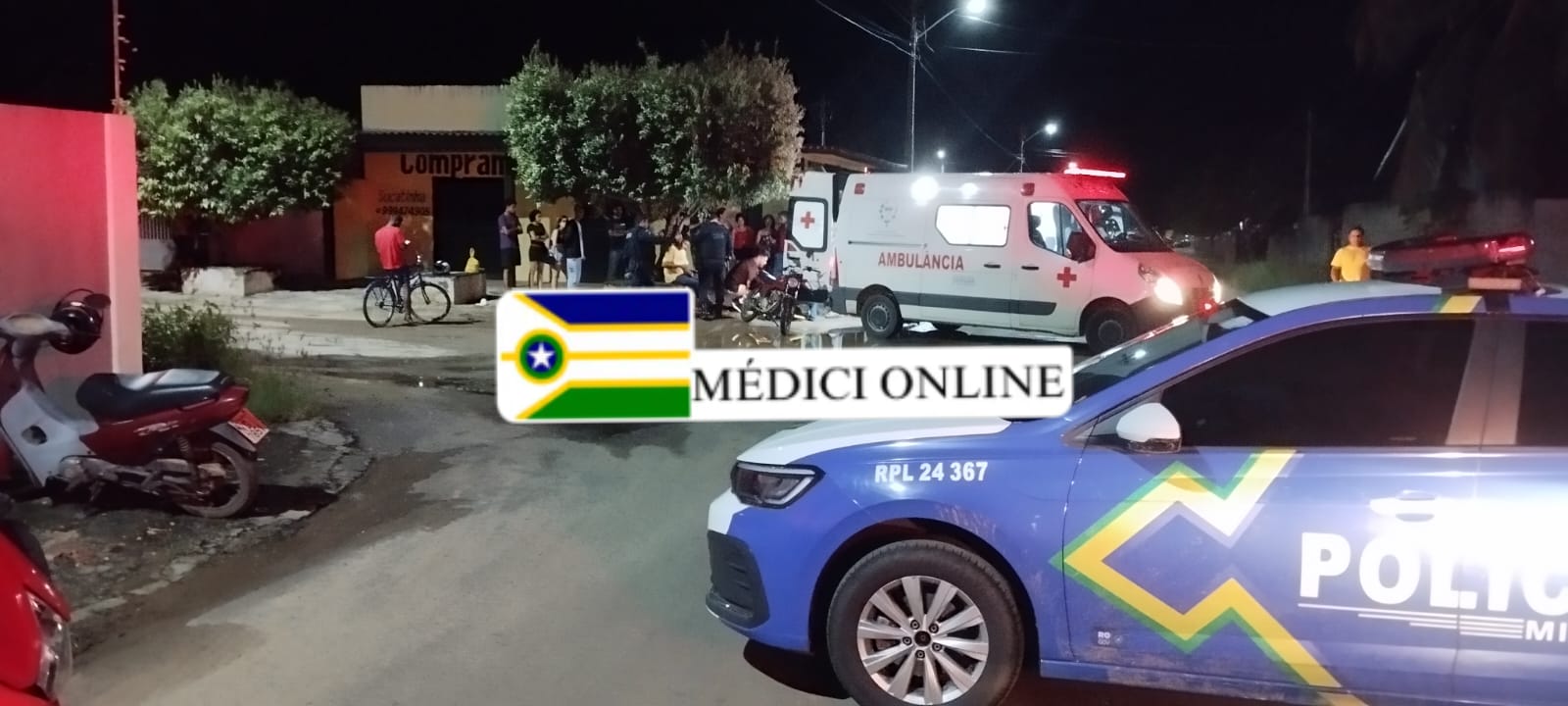Grave acidente deixa mulher ferida em cruzamento de Presidente Médici