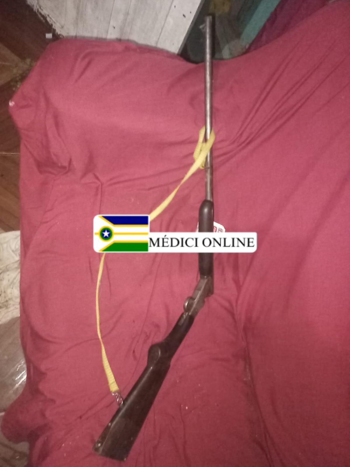Homem Embriagado Ameaça Esposa com Espingarda e é Preso pela Polícia Militar em Presidente Médici