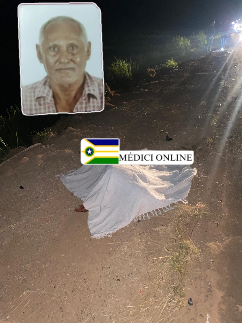 Idoso Morre em Acidente na BR 364 Próximo à Entrada do Distrito de Estrela de Rondônia