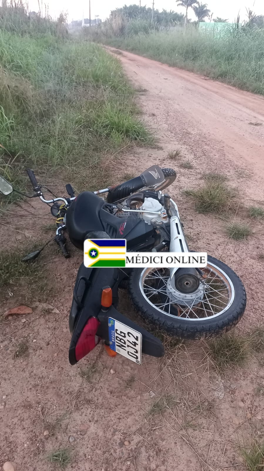 Policia Militar localiza motocicleta abandonada próximo a AABB