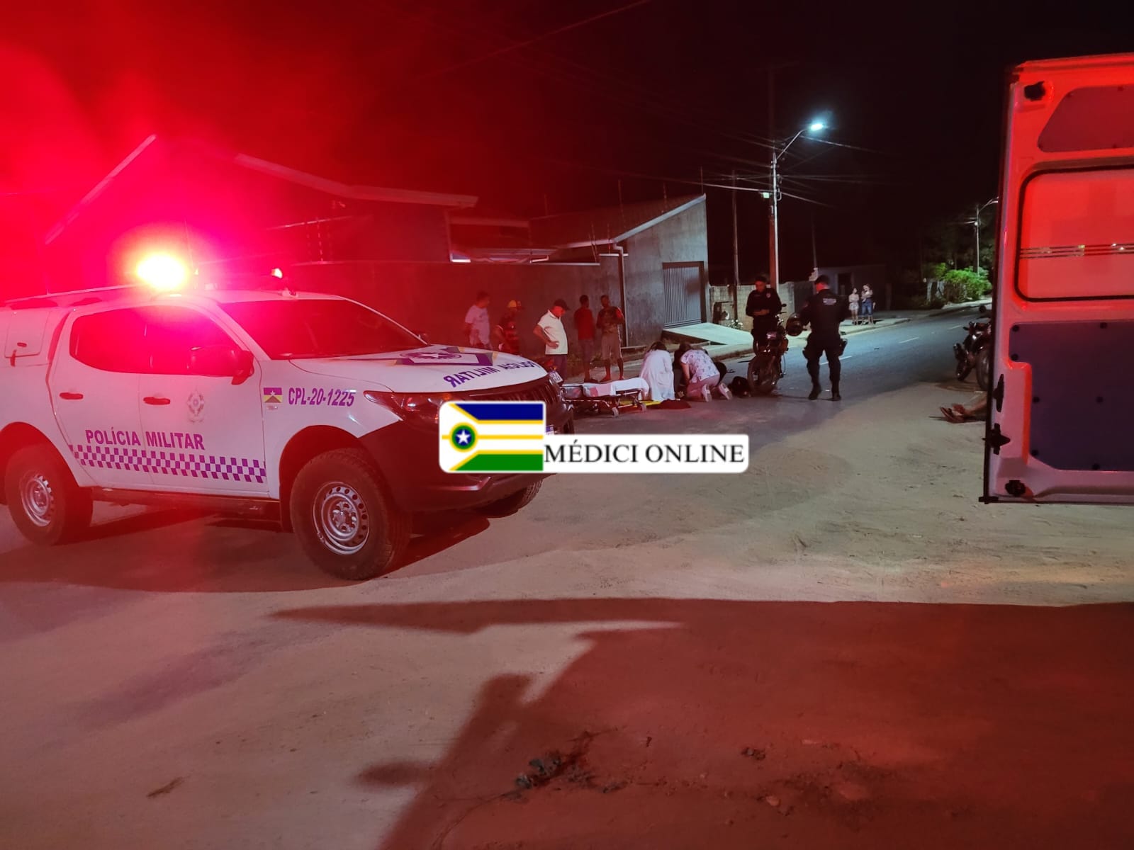 Colisão entre Motocicletas em Presidente Médici Deixa Dois Feridos