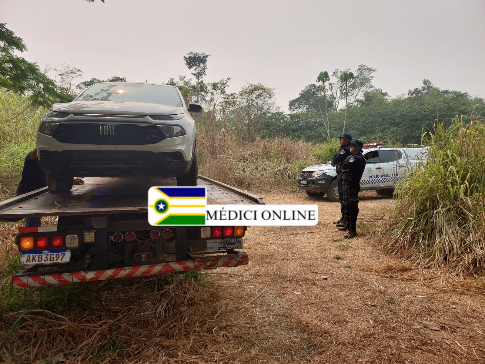 Polícia Militar de Presidente Médici Recupera Fiat Toro Furtado em Ji-Paraná