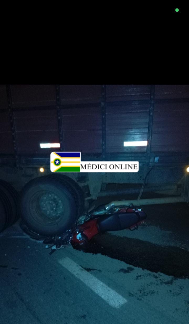 Grave Acidente na BR-364 Próximo ao Posto Rota 364 Envolve Motocicleta e Caminhão Boiadeiro