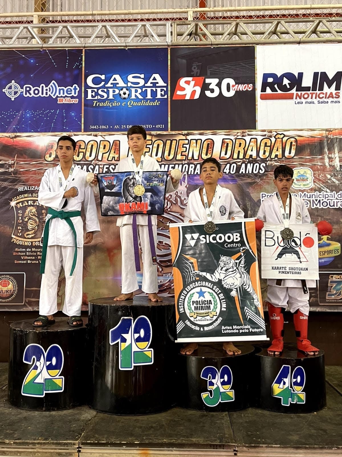 Polícia Mirim de Presidente Médici é protagonista de desempenho incrível na fase estadual da 8ª Copa Pequeno Dragão